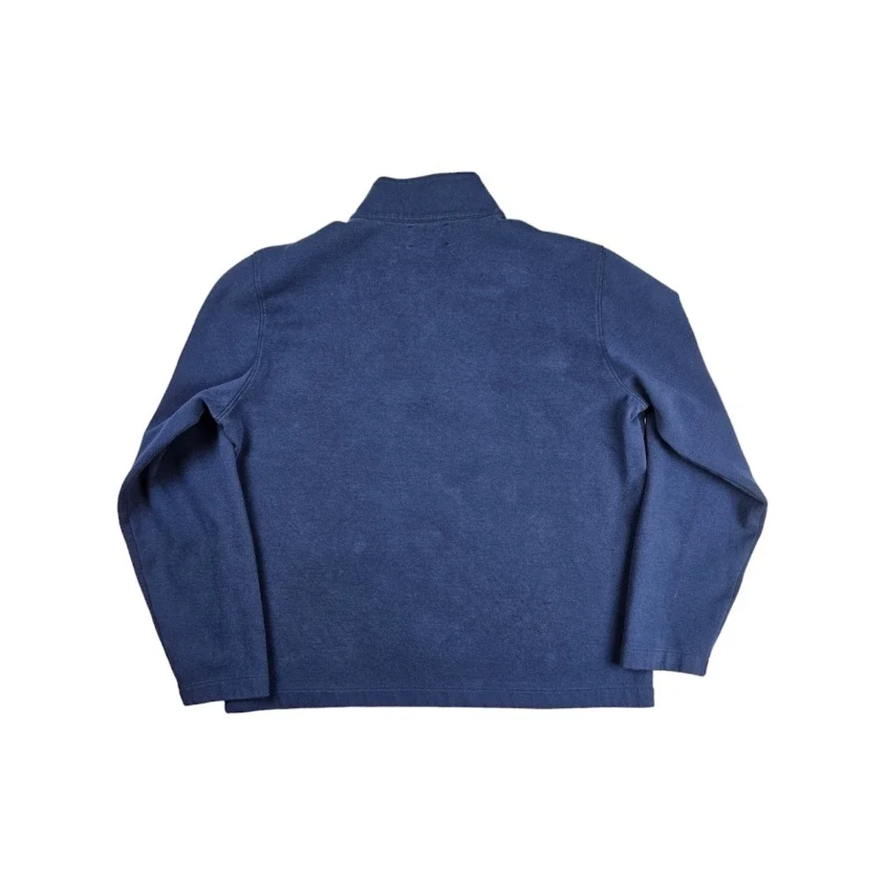 Bonobos Sweater Mens‎ Blue Large Quarter Zip Pullover Slim Fit Athletic Golf